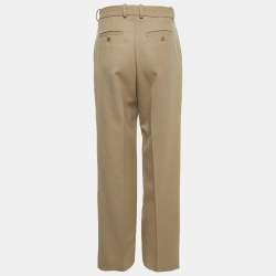 Pre Owned Sandro Beige Gabardine Trousers S