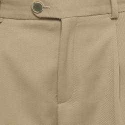 Pre Owned Sandro Beige Gabardine Trousers S