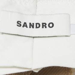 Pre Owned Sandro Beige Gabardine Trousers S
