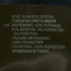مملوكة مسبقًا طقم تنورة وبلوزة دانتيل باللون الأزرق البحري والبرغندي ساندرو حجم صغير