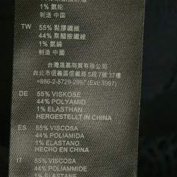 Pre Owned سندرو فستان ميدي أزرق بحري محبوك بمطاط متوسط