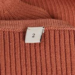 Pre Owned Sandro Brown Rib Knit Tank Top M