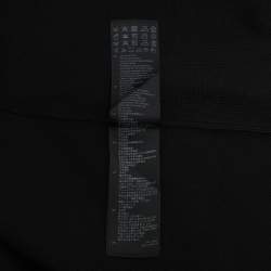 Pre Owned فستان ساندرو أسود/كريمي محاك ودانتيل كبير الحجم