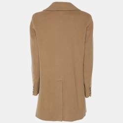مملوكة مسبقًا Sandro Brown Wool Blend Double Breast Coat L