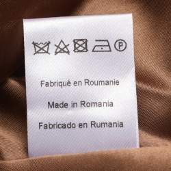 مملوكة مسبقًا Sandro Brown Wool Blend Double Breast Coat L