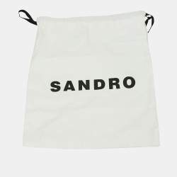 Pre Owned فستان ساندرو بألوان متعددة مزهرة مخطط حرير صغير