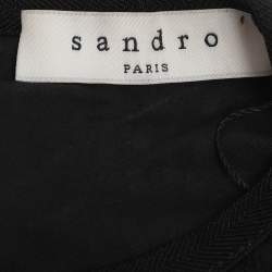 مملوكة مسبقًا فسـتان ساندرو أسـود محـاك متوسط صغيـر الحجـم