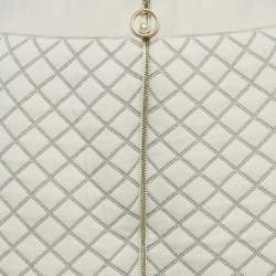 مملوكة مسبقًا Sandro Cream Quilted Knit Mini Skirt S
