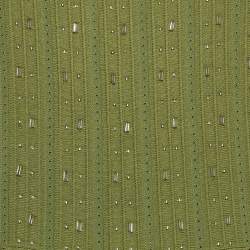 مملوكة مسبقًا Sandro Green Bead Jewels Knit Flared Short Dress L