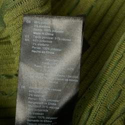 مملوكة مسبقًا Sandro Green Bead Jewels Knit Flared Short Dress L