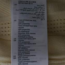 مملوكة مسبقًا Sandro Cream Pointelle Knit Flared Midi Dress S