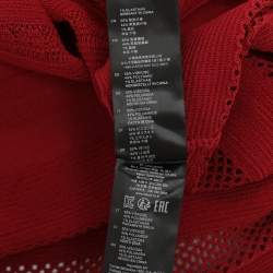 مملوكة مسبقًا Sandro Red Stretch Knit Midi Dress M