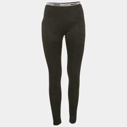 مملوكة مسبقًا Sandro Black Monogram Jersey Leggings S