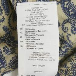 مملوكة مسبقًا Sandro Cream Harmonie Print Silk Ruffle Mini Dress S