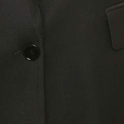 مملوكة مسبقًا بليزر ساندرو أسود صوف مفصل مقاس كبير