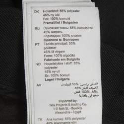 مملوكة مسبقًا Sandro Black Gabardine Tosca Straight-Leg Trousers S