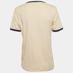 Pre Owned Sandro Pink Printed Jersey T-Shirt M