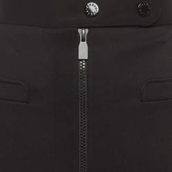 Pre Owned تنورة ساندرو ضيقة قماش جيرسي سوداء مقاس صغير