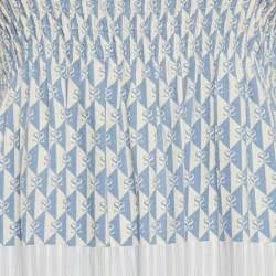 مملوكة مسبقًا فستان ساندررو أزرق مطبوع قطن ماكسي تروييا صغير