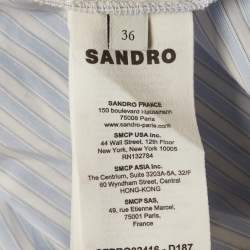 مملوكة مسبقًا فستان ساندررو أزرق مطبوع قطن ماكسي تروييا صغير