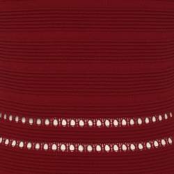 Pre Owned Sandro Burgundy Knit Short Dress L