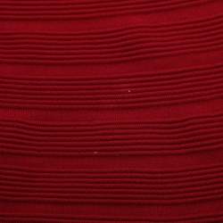 Pre Owned Sandro Burgundy Knit Short Dress L