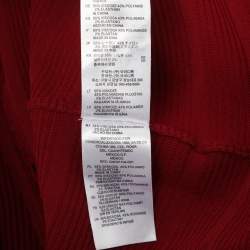 Pre Owned Sandro Burgundy Knit Short Dress L