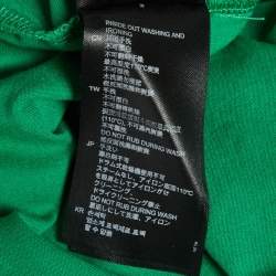 Pre Owned سندرو توب من الحرير والجيرسي باللون الأخضر مقاس صغير جداً
