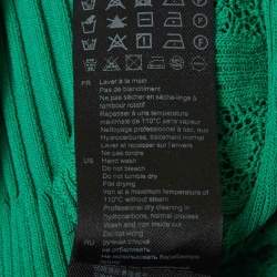 مملوكة مسبقًا Sandro Green Rib Knit Flared Maxi Dress M