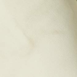 Pre Owned جاكيت ساندررو أبيض صناعي مبطن مقاس صغير