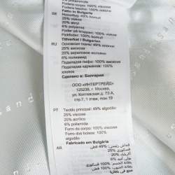 مملوكة مسبقًا بليزر ساندرو أخضر تويد بصدرٍ مزدوج مقاس كبير