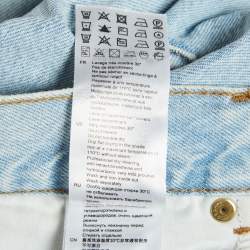 مملوكة مسبقًا بنطلون جينز واسع الساق دينم أزرق ستراديفاريوس ساندرو مقاس صغير - خصر 26 بوصة