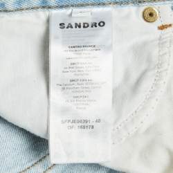 مملوكة مسبقًا بنطلون جينز واسع الساق دينم أزرق ستراديفاريوس ساندرو مقاس صغير - خصر 26 بوصة