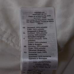 Pre Owned فستان ساندرو أوف وايت دانتيل جوبير زهري ميني كبير