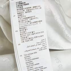 Pre Owned Sandro white/Black Tweed Sequin Embellished Jacket XL