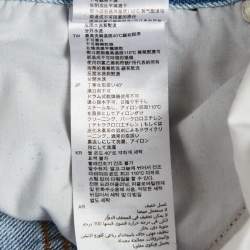 Pre Owned Sandro Blue Denim High Rise Jeans M/Waist 26"