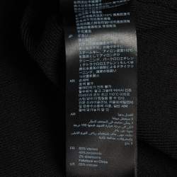 Pre Owned Sandro Black Stretch Knit Skirt and Top Set XS