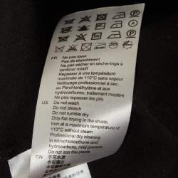 مملوكة مسبقًا Sandro Black Crepe & Plisse Wrap Style Midi Dress S