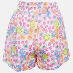 مملوكة مسبقًا شورت ساندرو و سمايلي زهري بنقشة زهور من خليط الكتان مقاس صغير (سمول)