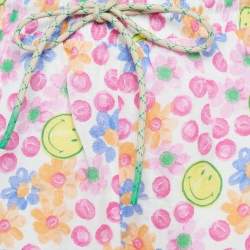 مملوكة مسبقًا شورت ساندرو و سمايلي زهري بنقشة زهور من خليط الكتان مقاس صغير (سمول)