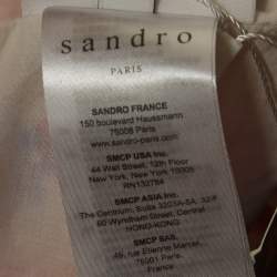 مملوكة مسبقًا شورت ساندرو و سمايلي زهري بنقشة زهور من خليط الكتان مقاس صغير (سمول)