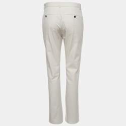 مملوكة مسبقًا Sandro Beige Gabardine Straight Fit Pants M