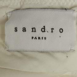 مملوكة مسبقًا Sandro Beige Gabardine Straight Fit Pants M