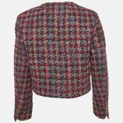 مملوكة مسبقًا Sandro Multicolour Tweed Bouclé Cropped Jacket XS