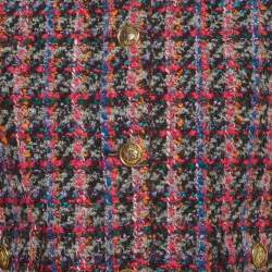 مملوكة مسبقًا Sandro Multicolour Tweed Bouclé Cropped Jacket XS