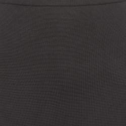 Pre Owned Sandro Black Jersey Scalloped Hem Mini Skirt S