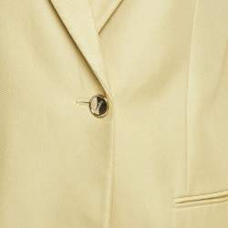 Sandro Gold Single-Button Blazer M