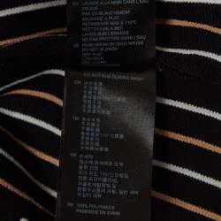 Pre Owned Sandro Black Embroidered Knit Mid-Length Dress M