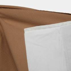 Pre Owned Sandro Brown Wool Blend High-Waist Trousers S