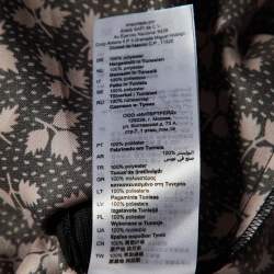 Pre Owned Sandro Black Printed Satin Maxi Dress M